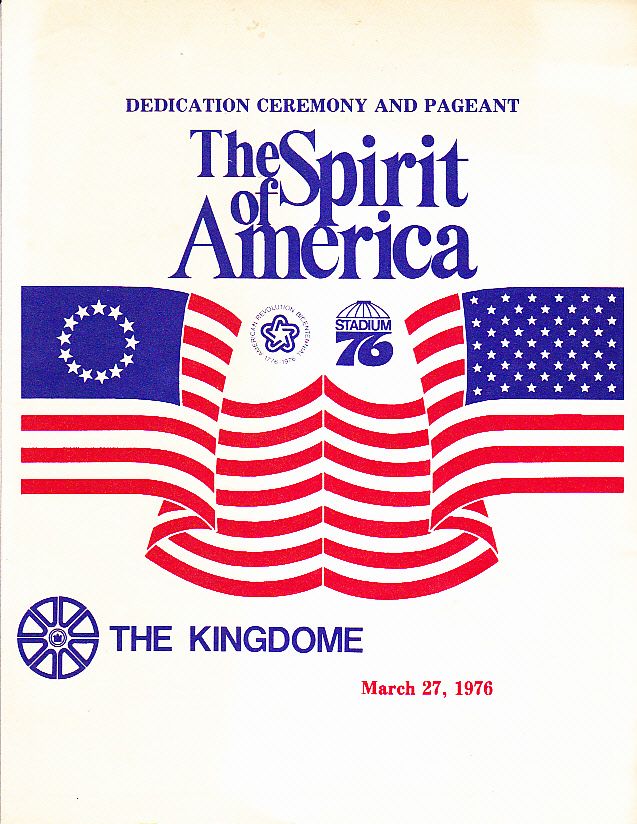 Kingdome Opening Program, Seattle, 1976