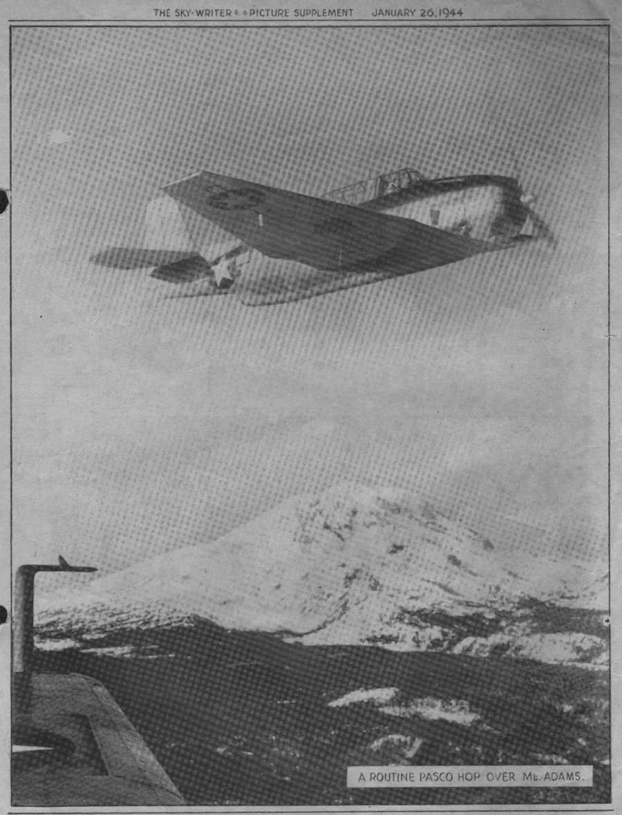 NAS Pasco Sky-Writer from January 26, 1944, edited by Jack Gordon, S1c. Picture from JackGordon.org