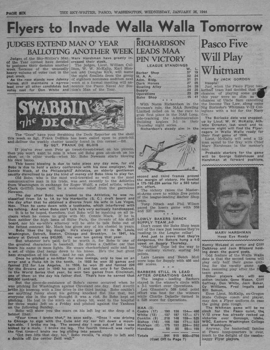 January 26, 1944 Sky-Writer
