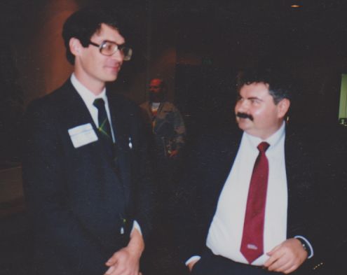 James "Jim" Moffa and John Gordon at an RASW meeting.