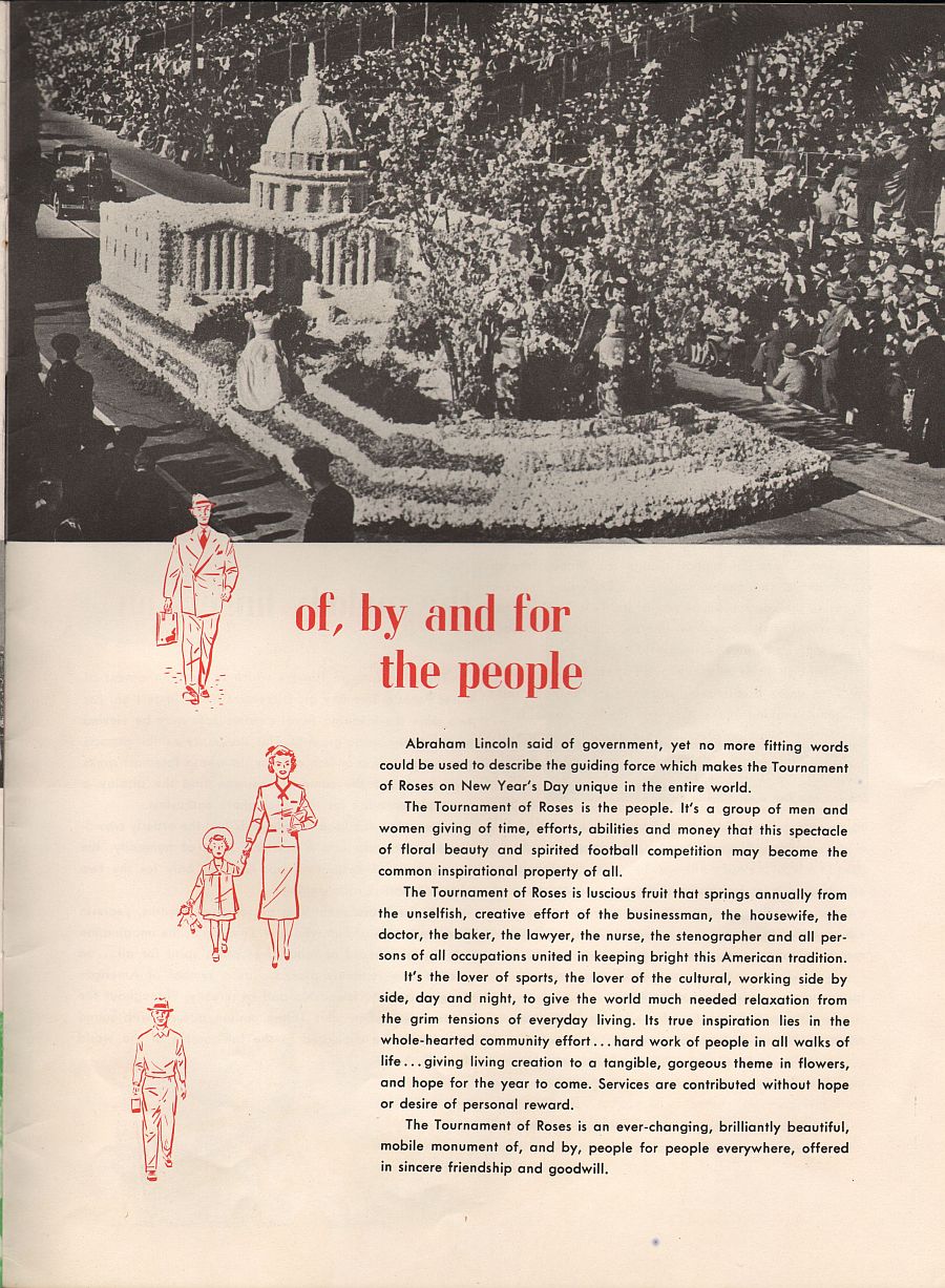1950's Rose Bowl Booklet