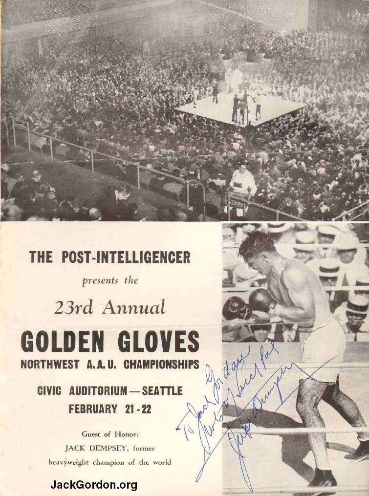 1958 Seattle Golden Gloves program