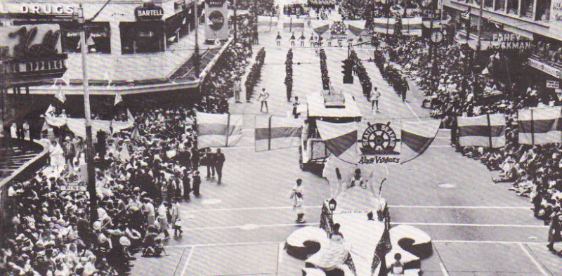 1963 Seafair Granbde Parade at the corner of 4th and Pine