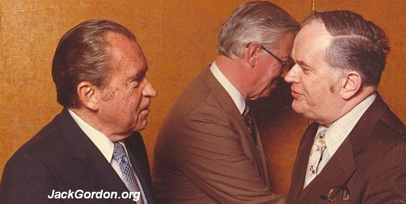 Richard Nixon and Jack Gordon meeting in Seattle